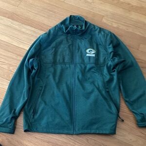 Green Bay Packers zip up lightweight jacket size large